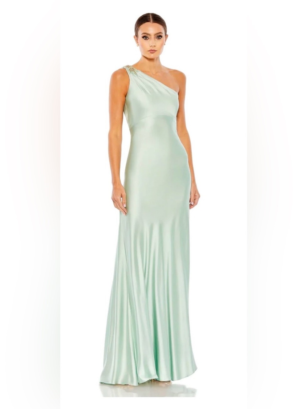 Mac Duggal Mint Green Evening Dress Sz 14